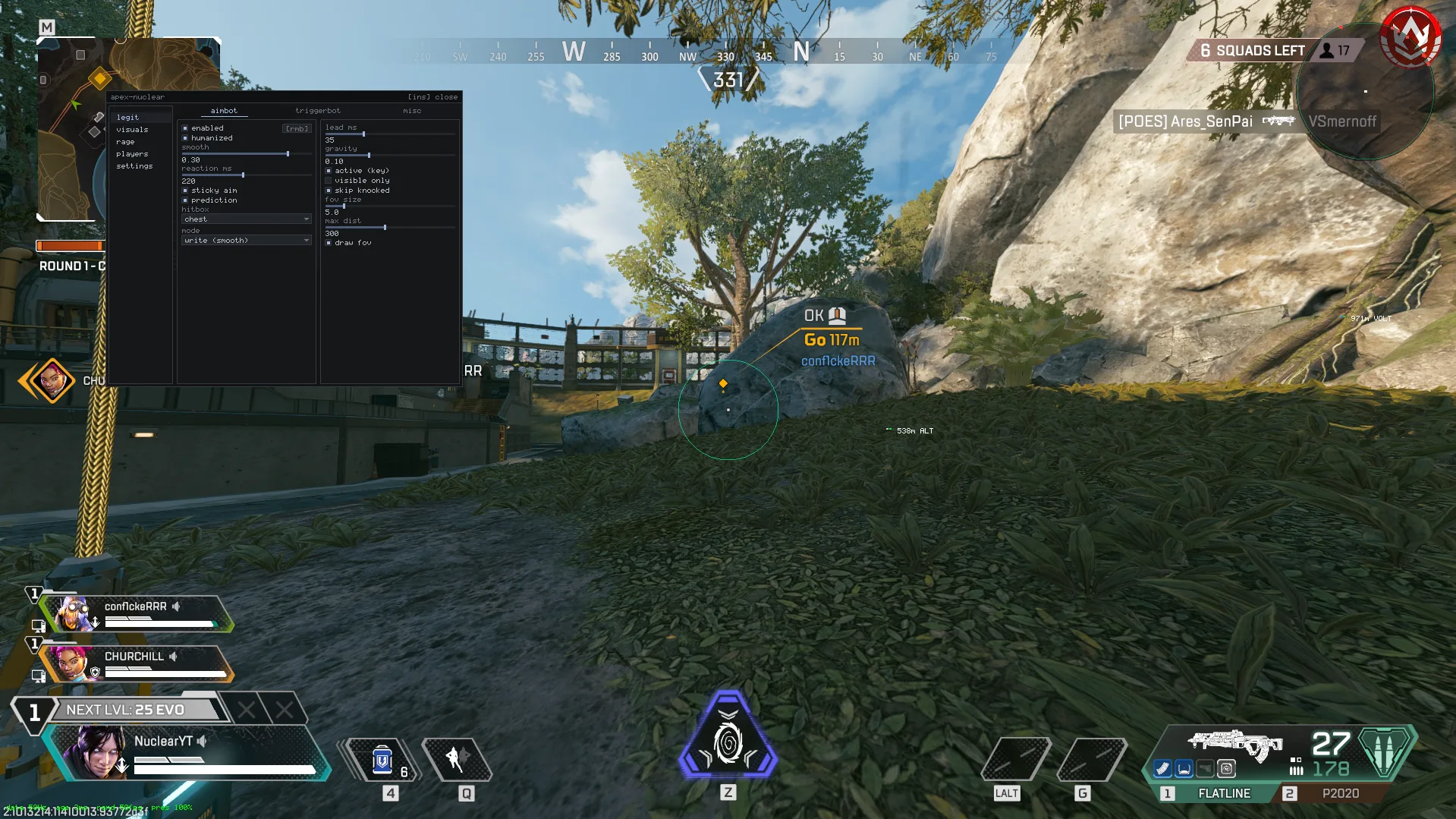 Apex Legends ranked win with 16 kills using Nuclear cheat